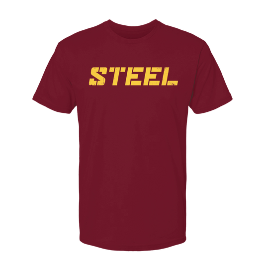 Cardinal with Yellow Steel T-Shirt