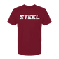 Steel Supplements Apparel Cardinal with White STEEL / S Collegiate T-Shirt Series