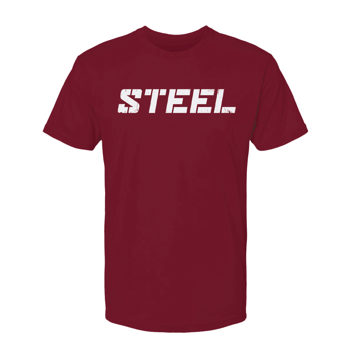 Steel Supplements Apparel Cardinal with White STEEL / S Collegiate T-Shirt Series
