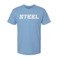 Steel Supplements Apparel Carolina Blue with White STEEL / S Collegiate T-Shirt Series