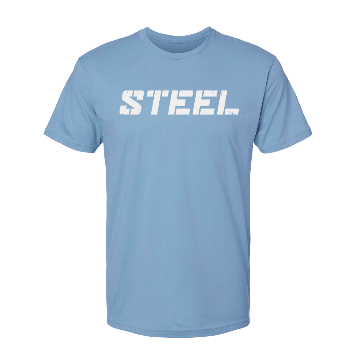 Steel Supplements Apparel Carolina Blue with White STEEL / S Collegiate T-Shirt Series