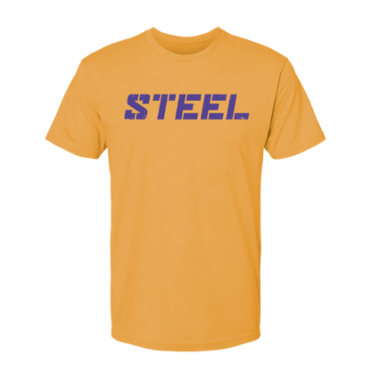 Steel Supplements Apparel S Gold with Purple STEEL T-Shirt