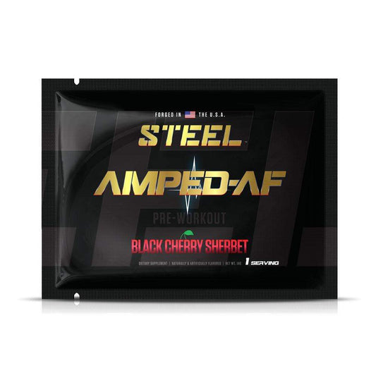 Steel Supplements Sample Black Cherry Sherbet / 1 Serving Amped-AF Sample Packets