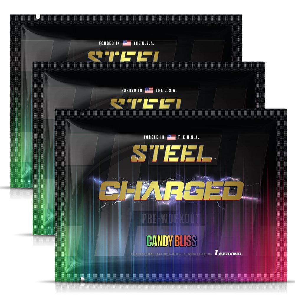 Steel Supplements Sample Candy Bliss / 3 Servings Charged-AF Sample Packets