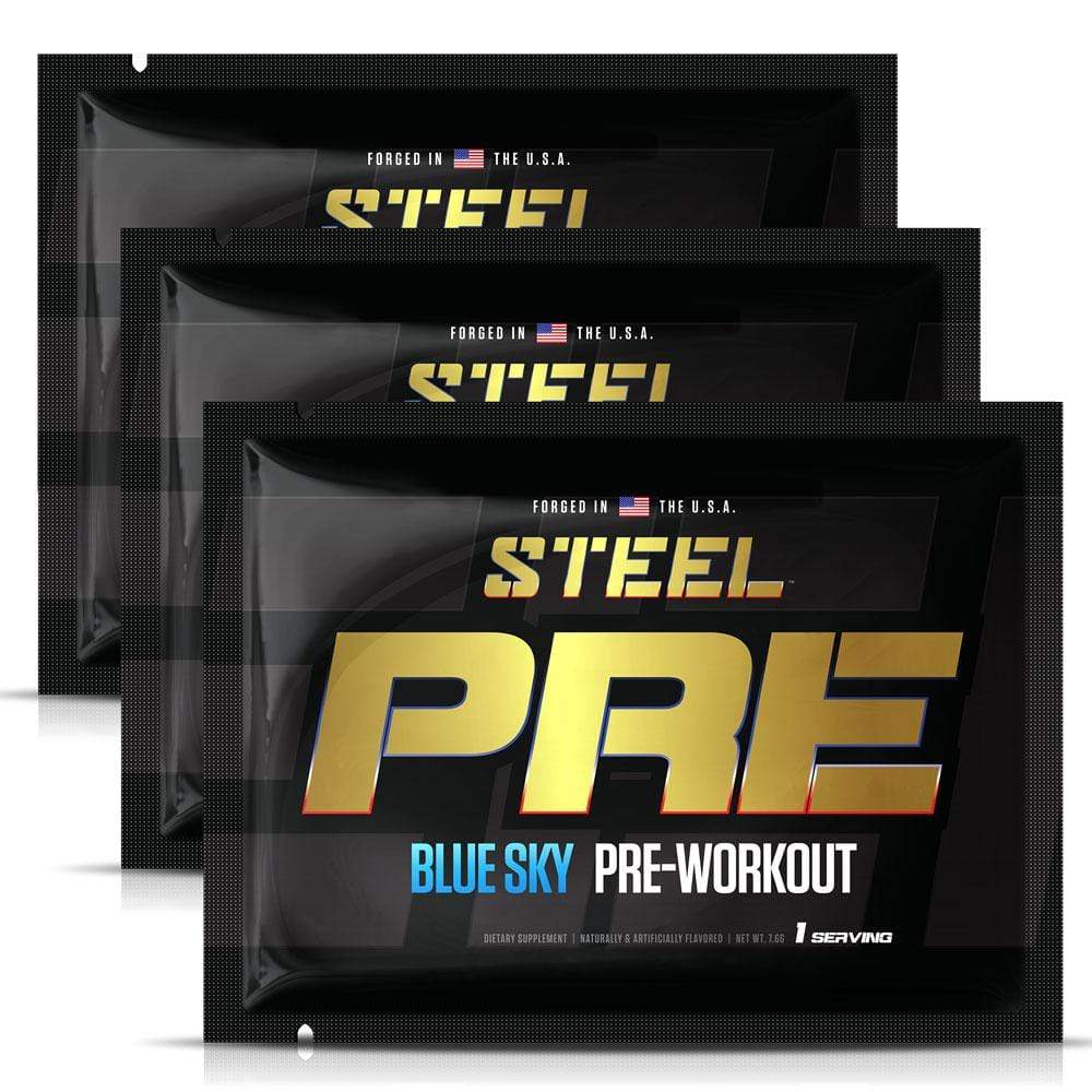 The Steel Supplements Sample 3 Servings / Blue Sky PRE Sample Packets