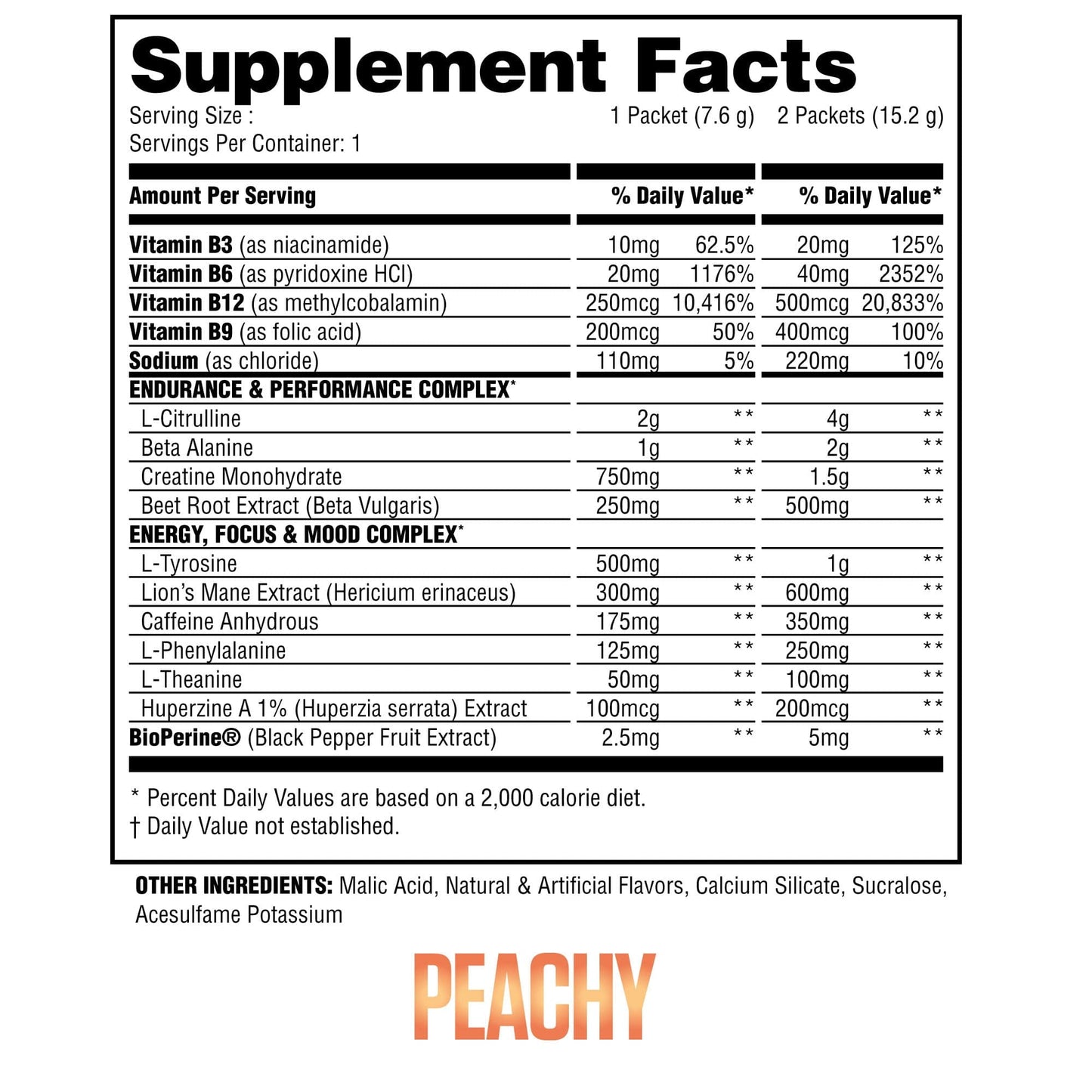 The Steel Supplements Sample PRE Sample Packets