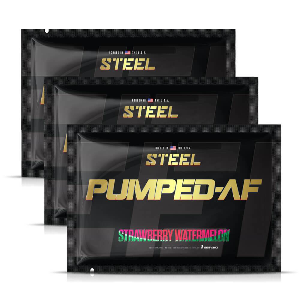 The Steel Supplements Supplement Strawberry Watermelon / 3 Servings PUMPED-AF Sample Packets