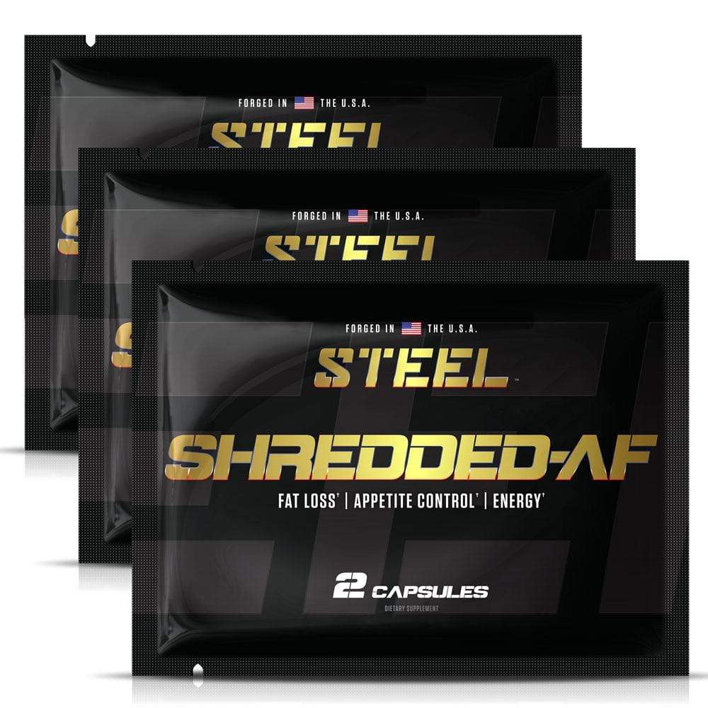 The Steel Supplements Sample 3 Servings SHREDDED-AF Sample Packets