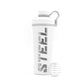 Steel Supplements Accessories White Stainless Steel Shaker