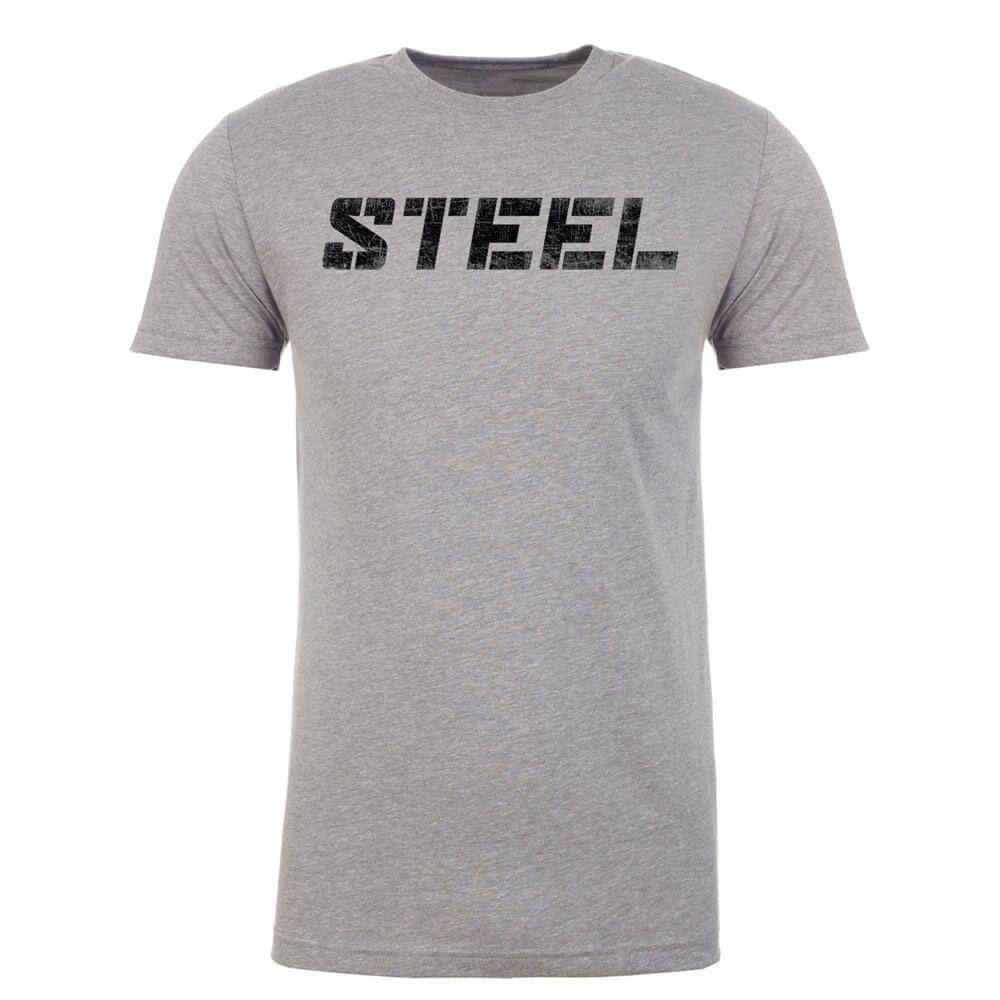 The Steel Supplements Apparel STEEL Athletic Heather Gray Performance T-Shirt