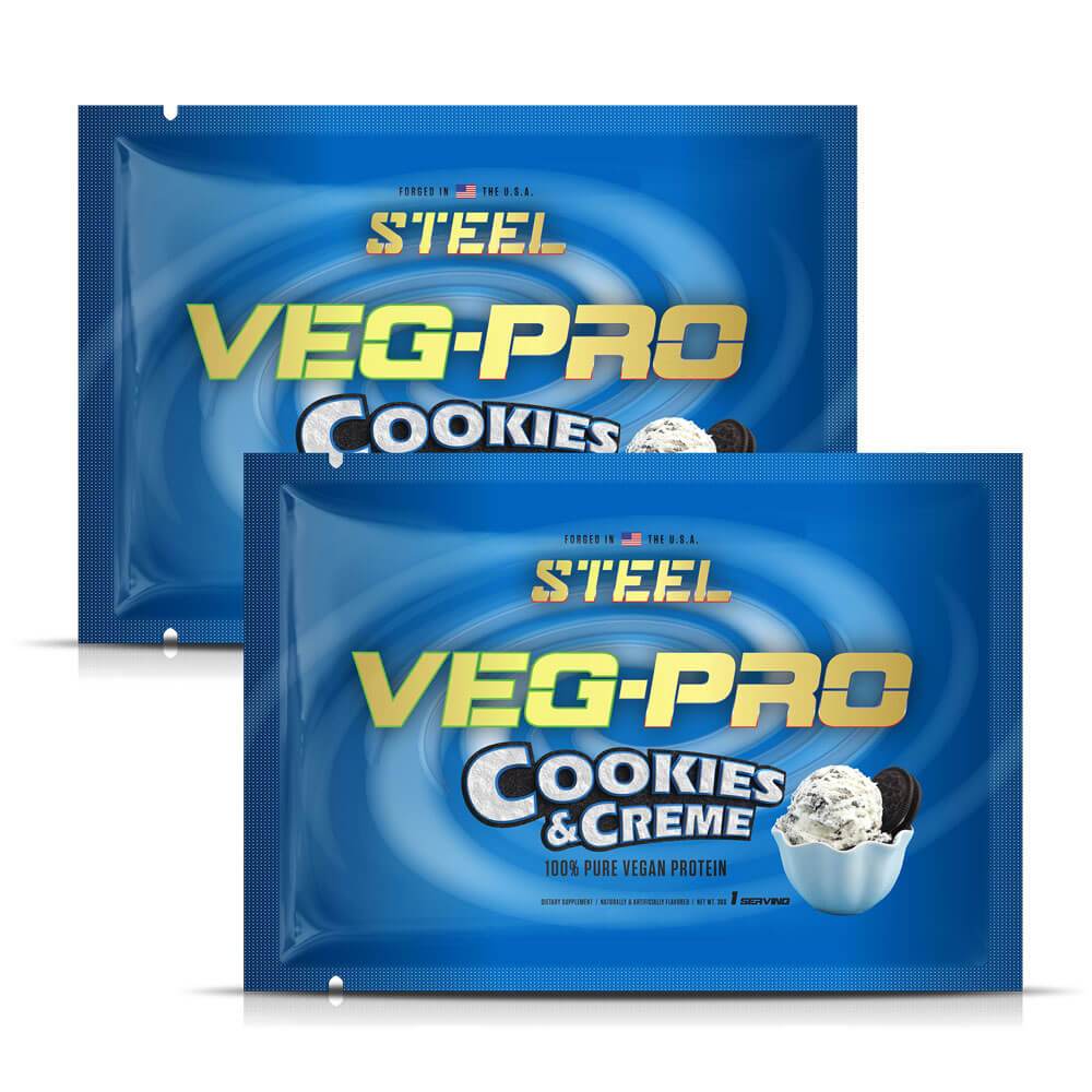 The Steel Supplements Sample Cookies & Creme / 2 Servings Veg-Pro Sample Packets