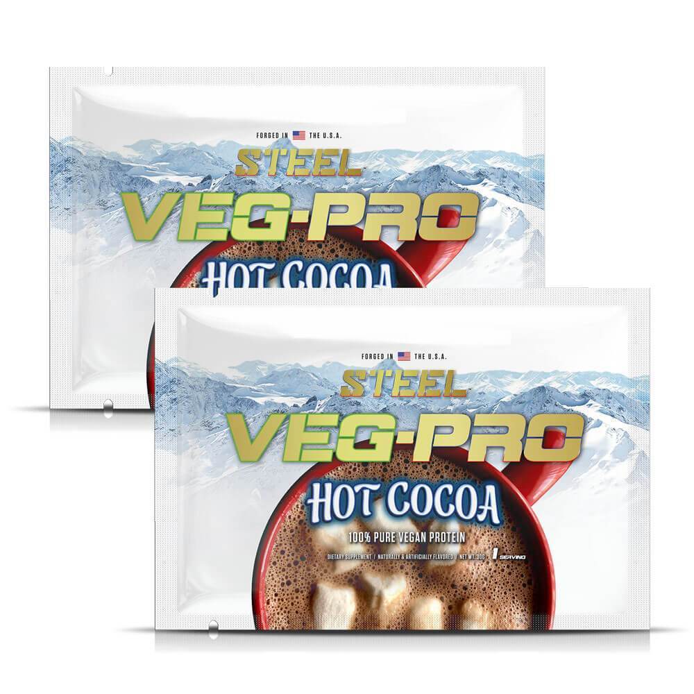 The Steel Supplements Sample Hot Cocoa / 2 Servings Veg-Pro Sample Packets