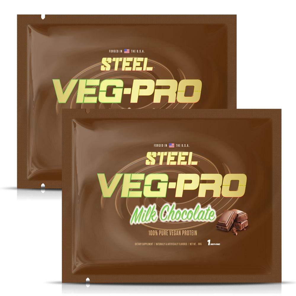 The Steel Supplements Sample Milk Chocolate / 2 Servings Veg-Pro Sample Packets