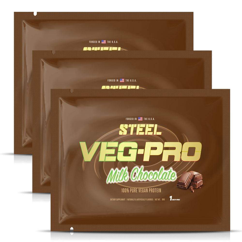 The Steel Supplements Sample Milk Chocolate / 3 Servings Veg-Pro Sample Packets