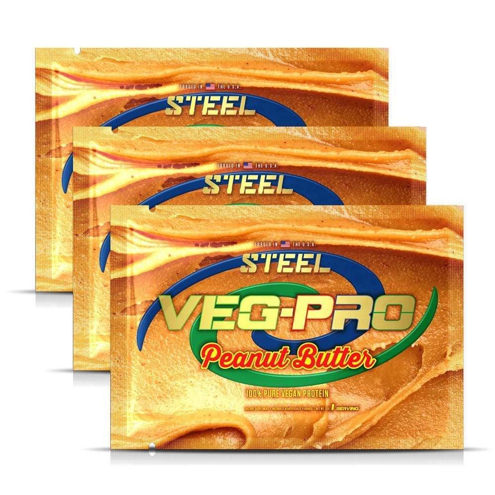 The Steel Supplements Sample Peanut Butter / 3 Servings Veg-Pro Sample Packets