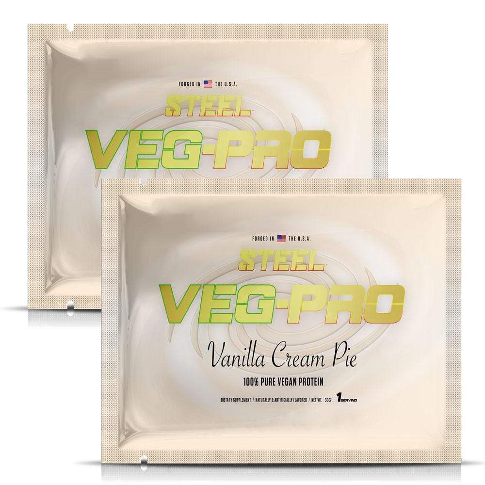 The Steel Supplements Sample Vanilla Cream Pie / 2 Servings Veg-Pro Sample Packets