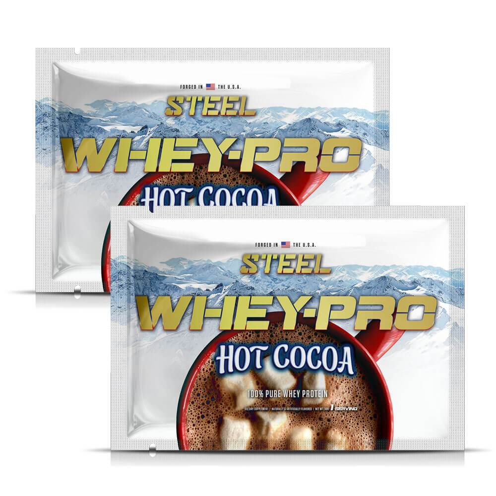The Steel Supplements Sample Hot Cocoa / 2 Servings WHEY-PRO Sample Packets