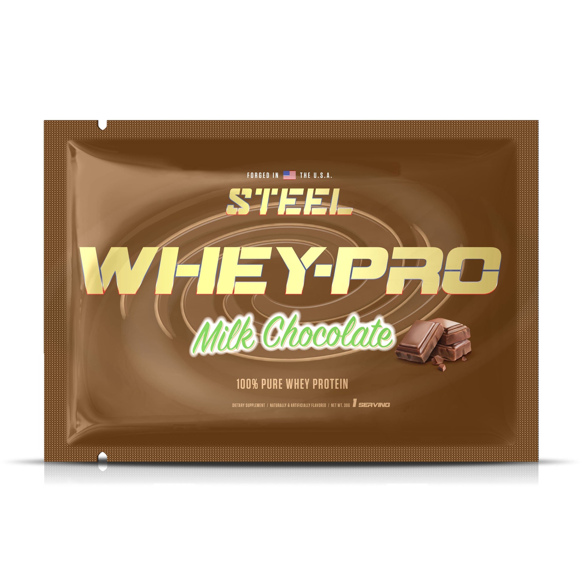 The Steel Supplements Sample Milk Chocolate / 1 Serving WHEY-PRO Sample Packets