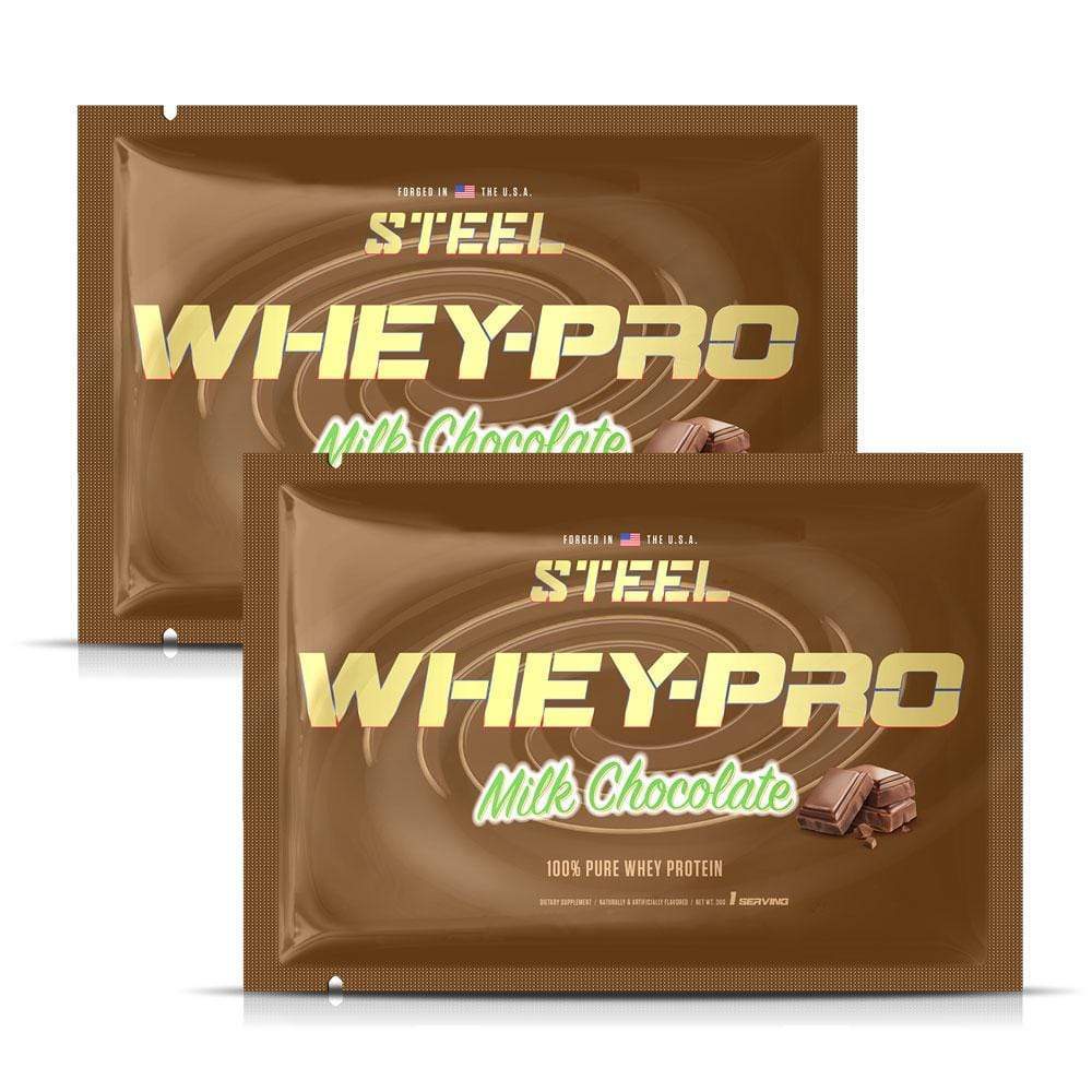 The Steel Supplements Sample Milk Chocolate / 2 Servings WHEY-PRO Sample Packets