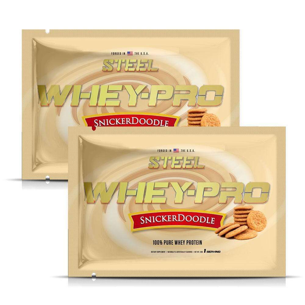 The Steel Supplements Sample Snickerdoodle / 2 Servings WHEY-PRO Sample Packets